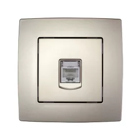 CITY COMPUTER CONNECTOR CAT.6 CHAMPAGNE METAL 