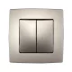 CITY CHANDELIER SWITCH, CHAMPAGNE METAL