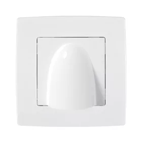 CITY SINGLE GROUP CABLE OUTLET WITHOUT CONNECTOR, WHITE