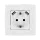 CITY GERMAN TYPE PLUG + 2 USB WHITE