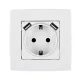 CITY GERMAN TYPE PLUG + 2 USB WHITE