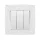 CITY TRIPLE SINGLE POLE SWITCH WHITE