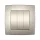 CITY TRIPLE SINGLE POLE SWITCH CHAMPAGNE METAL