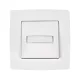 CITY DOOR SWITCH WITH LIGHT WHITE METALLIC