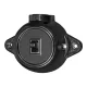 ANTIQUE SINGLE-BUTTON TWO-WAY SWITCH 10А 250V BLACK