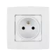 CITY FRENCH TYPE PLUG METAL WHITE