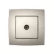 CITY TV SOCKET, CHAMPAGNE METAL