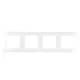CITY QUADRUPLE FRAME PANEL WHITE