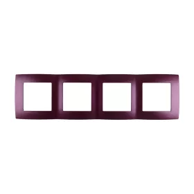 CITY QUAD FRAME PANEL, BURGUNDY METAL