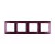 CITY QUAD FRAME PANEL, BURGUNDY METAL