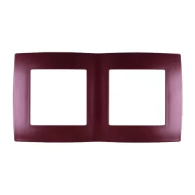 CITY DUPLA FRAME, BURGUNDY METAL
