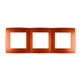 CITY TRIPLE FRAME, ORANGE METAL