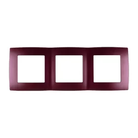 CITY TRIPLE FRAME, BURGUNDY METAL
