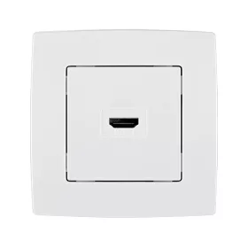 CITY HDMI SOCKET WHITE METAL