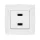 CITY 2xUSB SOCKET WHITE METAL
