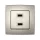 CITY 2xUSB SOCKET CHAMPAGNE METAL