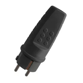 SWING PLUG 16A BLACK
