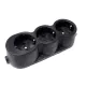 RUBBER PLUG 3-POLE FLAT WIRING 16A BLACK