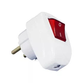 ELMARK PLUG WITH SWITCH 16А 2Р+Е LIGHT WHITE