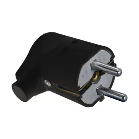 ELMARK ANGULAR SCHUKO PLUG 16А 2Р+Е BLACK