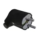 ELMARK ANGULAR SCHUKO PLUG 16А 2Р+Е BLACK