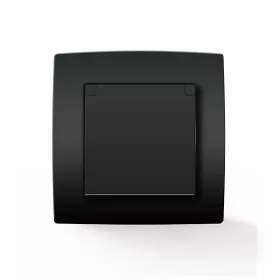 CITY GERMAN TYPE PLUG WITH WATERPROOF COVER ANTHRACITE