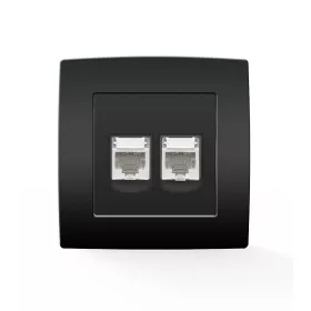 CITY COMPUTER SOCKET (DOUBLE), ANTHRACITE