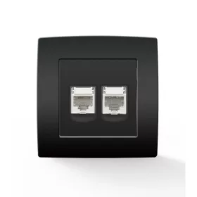 CITY TELEPHONE + COMPUTER SOCKET, ANTHRACITE