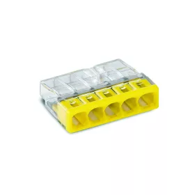 WAGO 2273 CONNECTOR, 5 RIGID CONDUCTORS 0.5-2.5 MM2