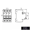 KANLUX KMB6-C6/3 miniature circuit breaker