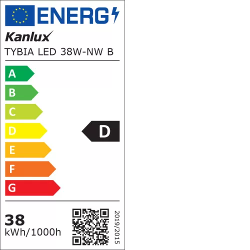 KANLUX TYBIA LED 38W-NW B lamp