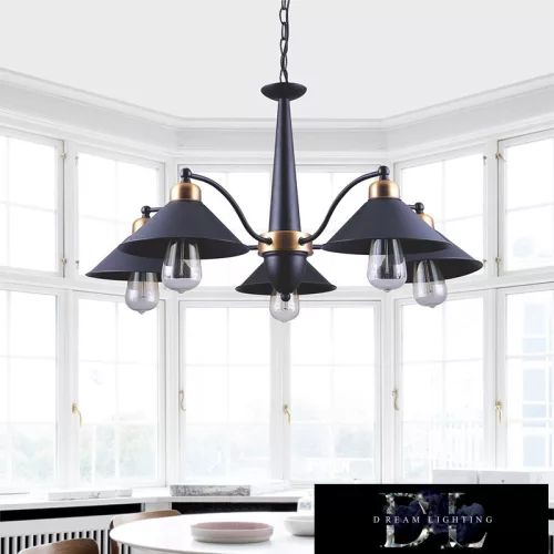 ELDLUX BELLA chandelier 5×E27 black