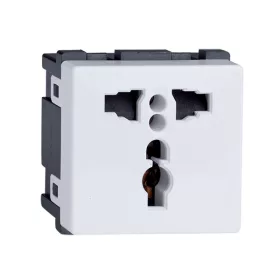 LECCE UNIVERSAL SOCKET 13A WHITE 