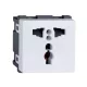 LECCE UNIVERSAL SOCKET 13A WHITE 