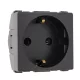 LECCE SOCKET ANTHRACITE