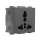 LECCE UNIVERSAL SOCKET 13A ANTHRACITE