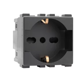 LECCE ITALIAN STANDARD SOCKET ANTHRACITE