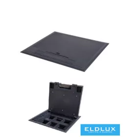 KANLUX Floor Box MOWION BIURO+ Black 12 modules