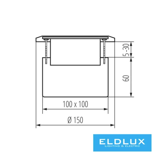 KANLUX Floor box MOWION BIURO+  Gold 3 modules