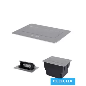 KANLUX Floor box MOWION BIURO+  Silver 4 modules