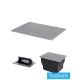 KANLUX Floor box MOWION BIURO+  Silver 4 modules