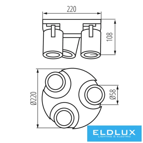 KANLUX LAURIN EL-3O B lamp GU10