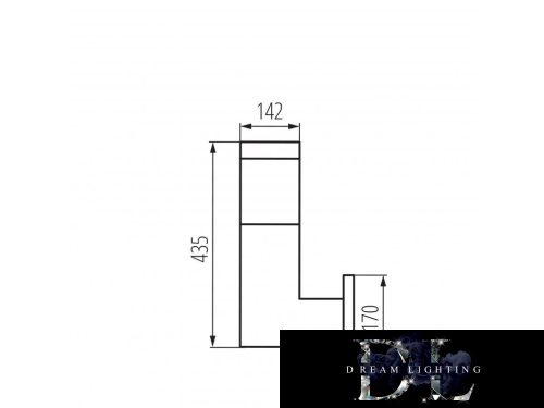 KANLUX INVO OP EL-53-L-GR lamp E27