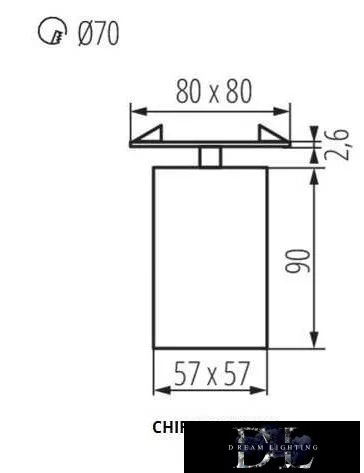KANLUX CHIRO GU10 DTL-B lamp GU10 