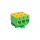 DIN RAIL CONNECTOR 3X1.5-16MM2 Y/G
