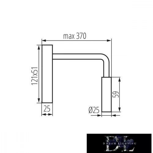 KANLUX TONIL II LED B 3.3W WW lamp black