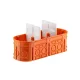 TRIPLE BRACKET BOX FOR CONCRETE WITH SEPARATORS