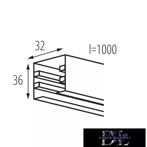 KANLUX TEAR N TR 1M-W rail