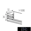 KANLUX TEAR N TR 1M-B rail