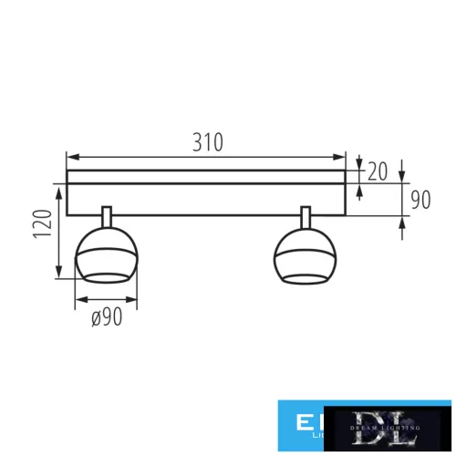 KANLUX GALOBA EL-2I B lamp SPOT